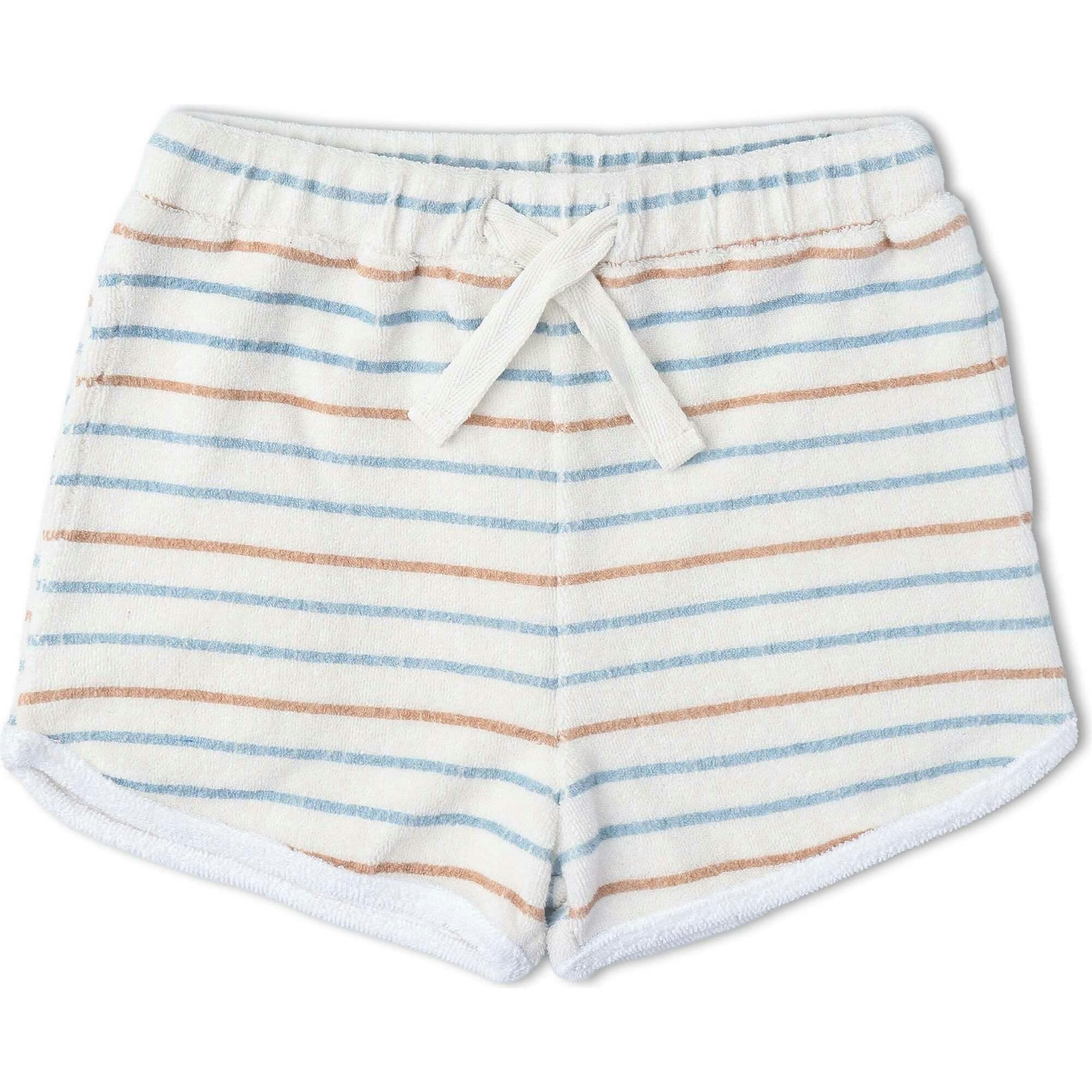 Organic Sleeveless Tee & Shorts Set - Cabana Stripes