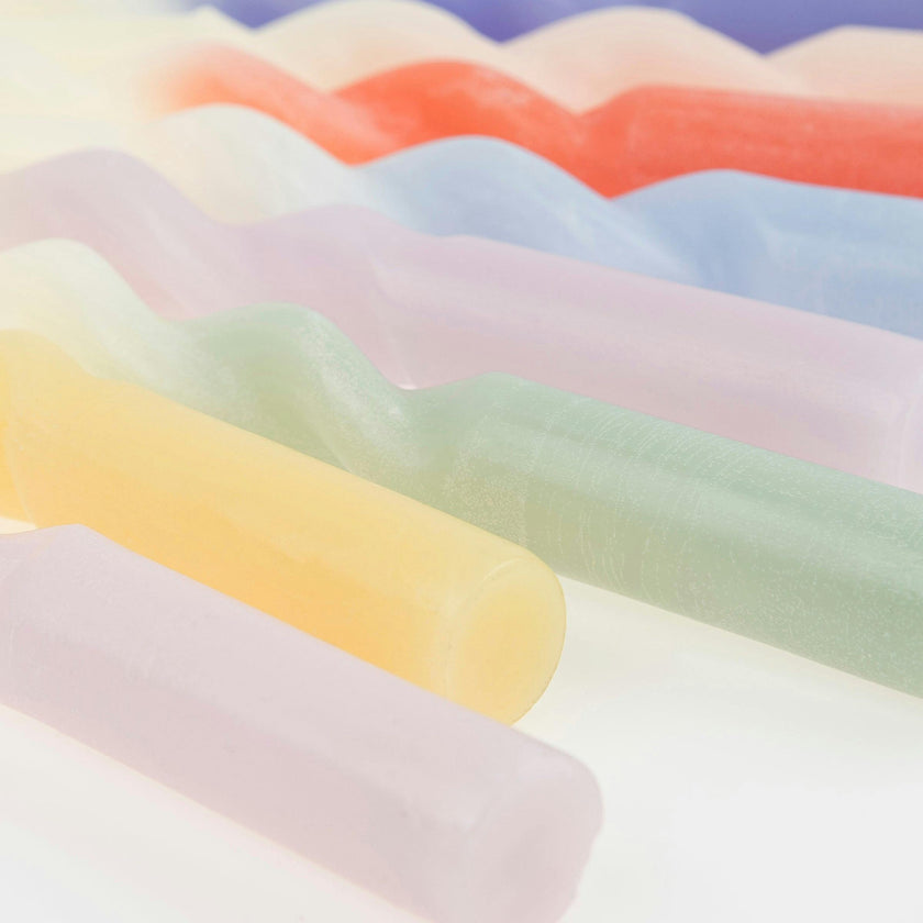 Rainbow Twisted Table Candles
