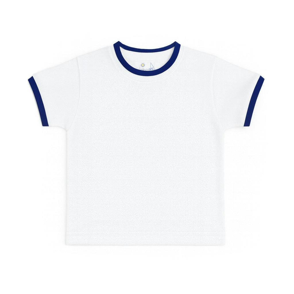 White T-Shirt With Tipping