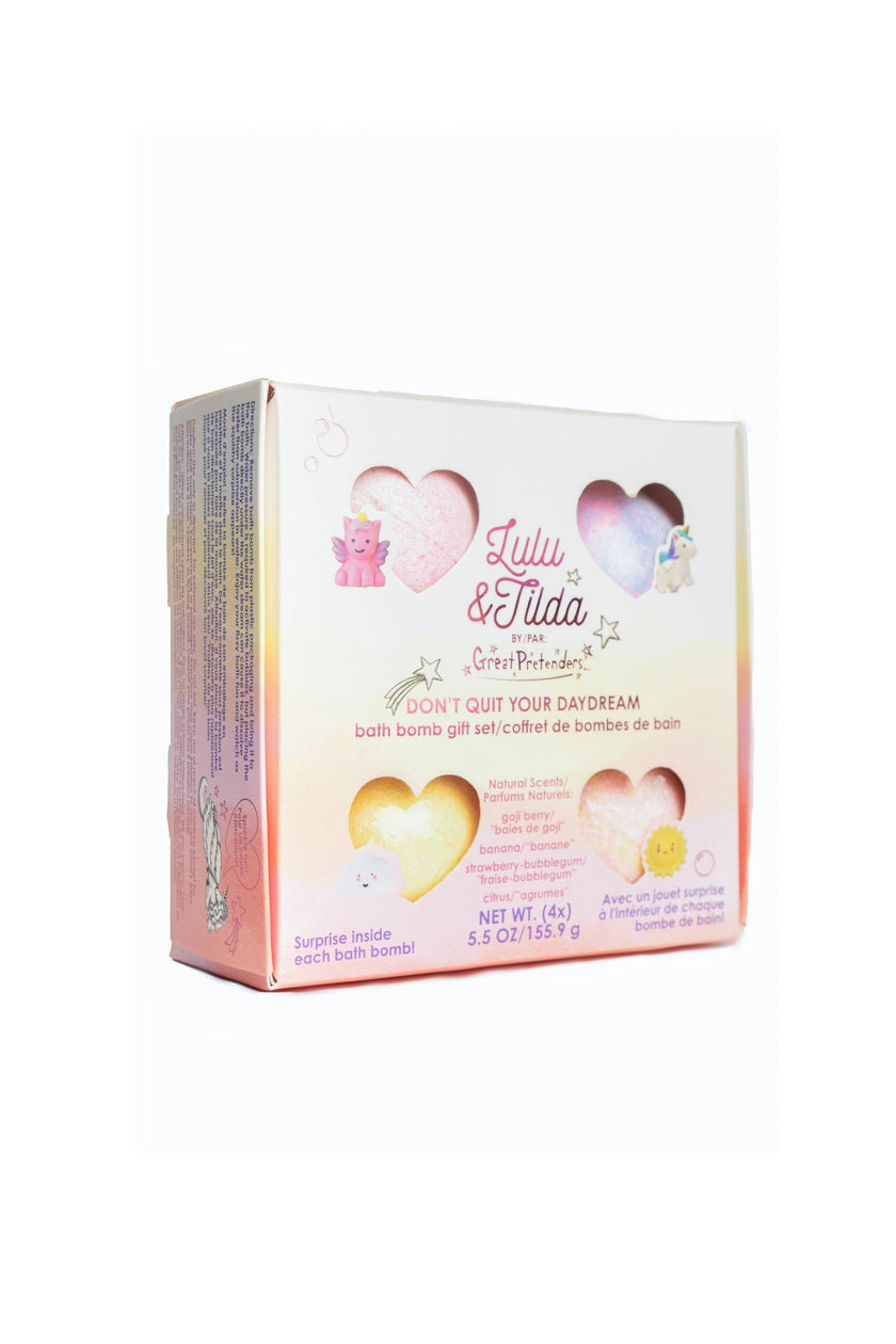 Don't Quit Your Day Dream Bath Bomb Box Set, with Surprise Squishie Inside