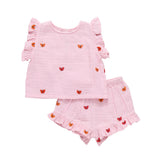 Baby Girls Roey 2-PC Set - Butterfly Embroidery