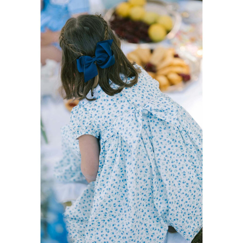 Isadora Blue Floral Empire Dress