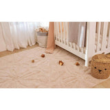 Floral Field Washable Wool Area Rug