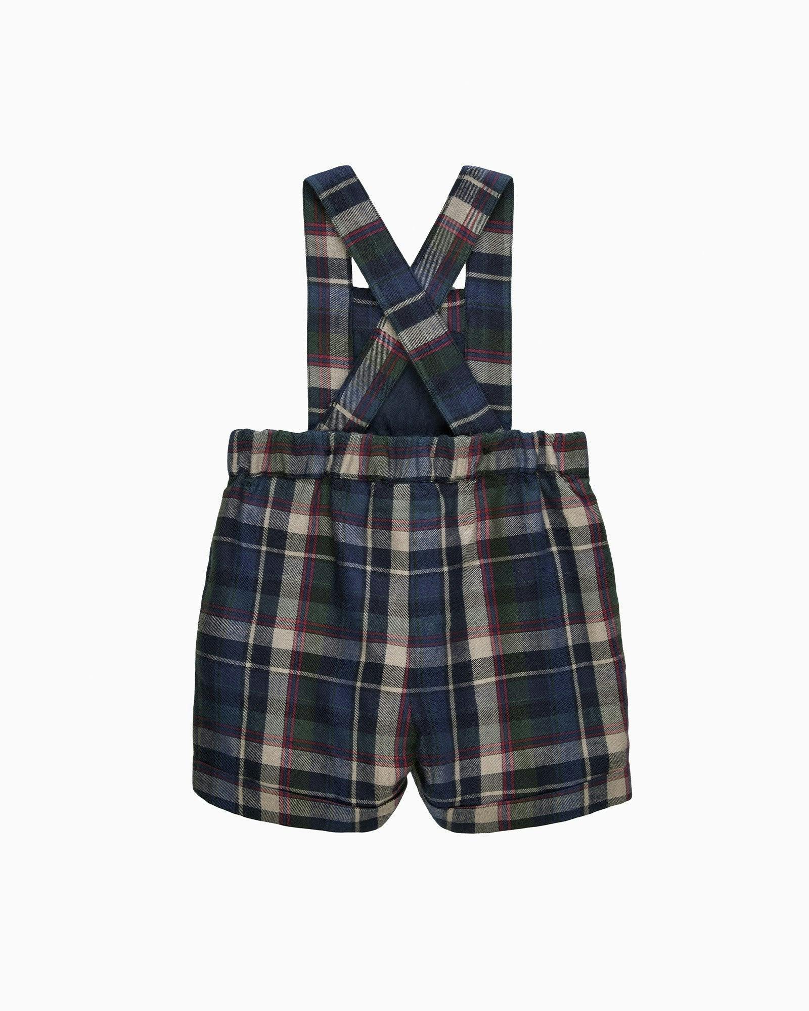 Baby Smocked Bib Short in Marching Band