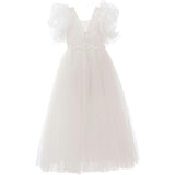 Off White Montclair Embroidered Dress