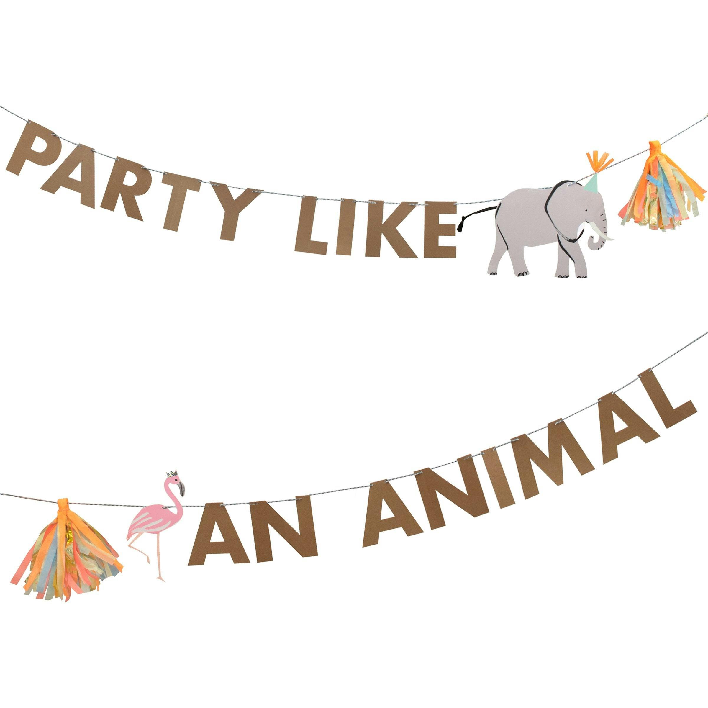 Safari Animals Large Garland Set