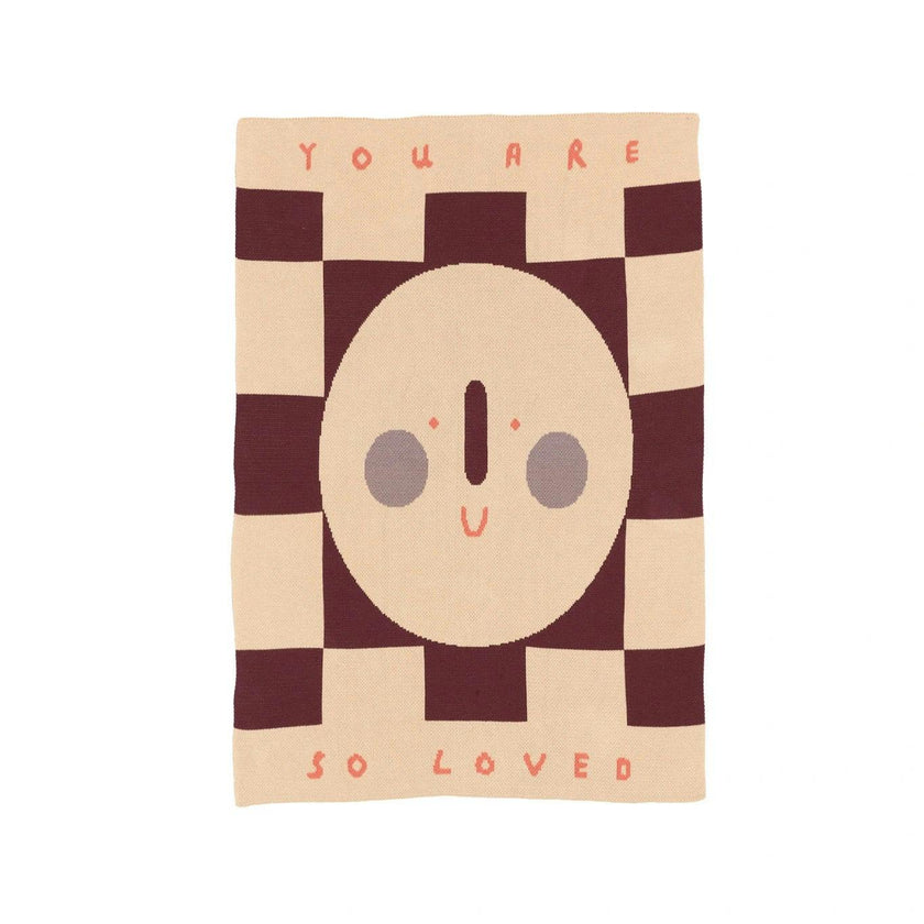 You Are So Loved Knit Mini Blanket