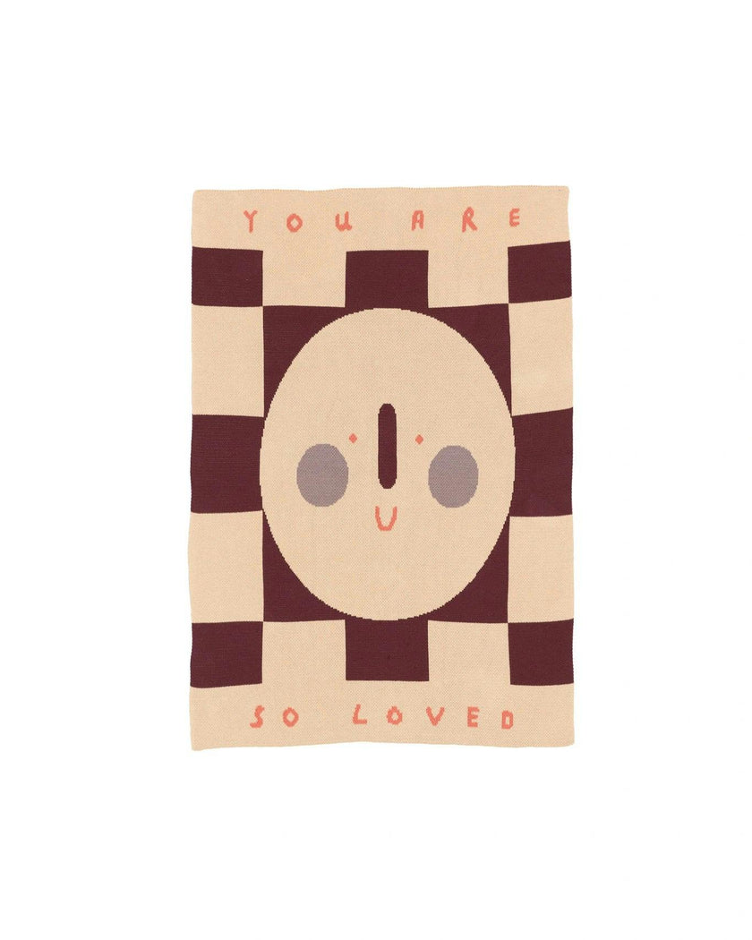 You Are So Loved Knit Mini Blanket