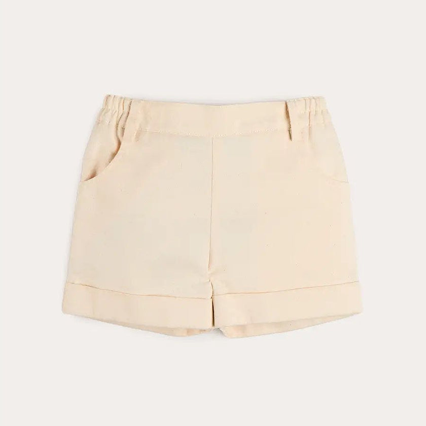 Elasticated Waist Shorts in Cream (12mths-4yrs)