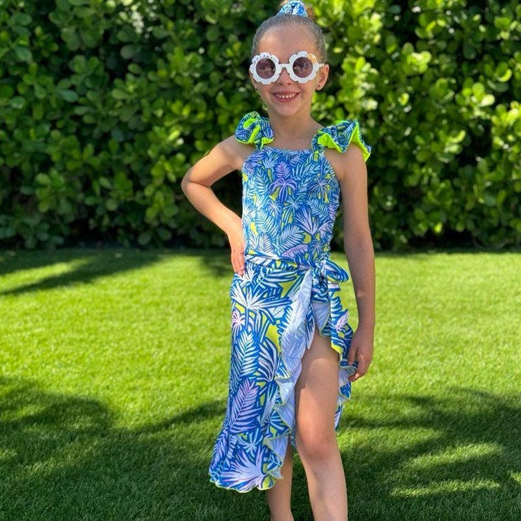 Lexi One Piece - Palm Neon Print