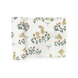 Stretch Knit Swaddle Blanket - Bunnies and Tulips