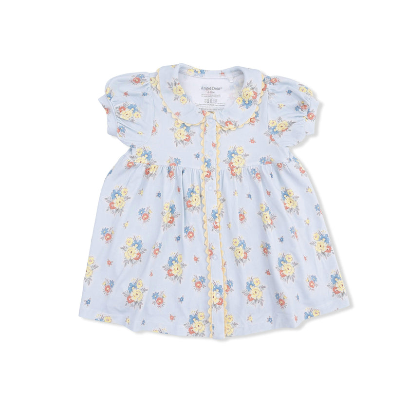 Country Stitch Floral - Betty Dress Puff Sleeve with Bloomer