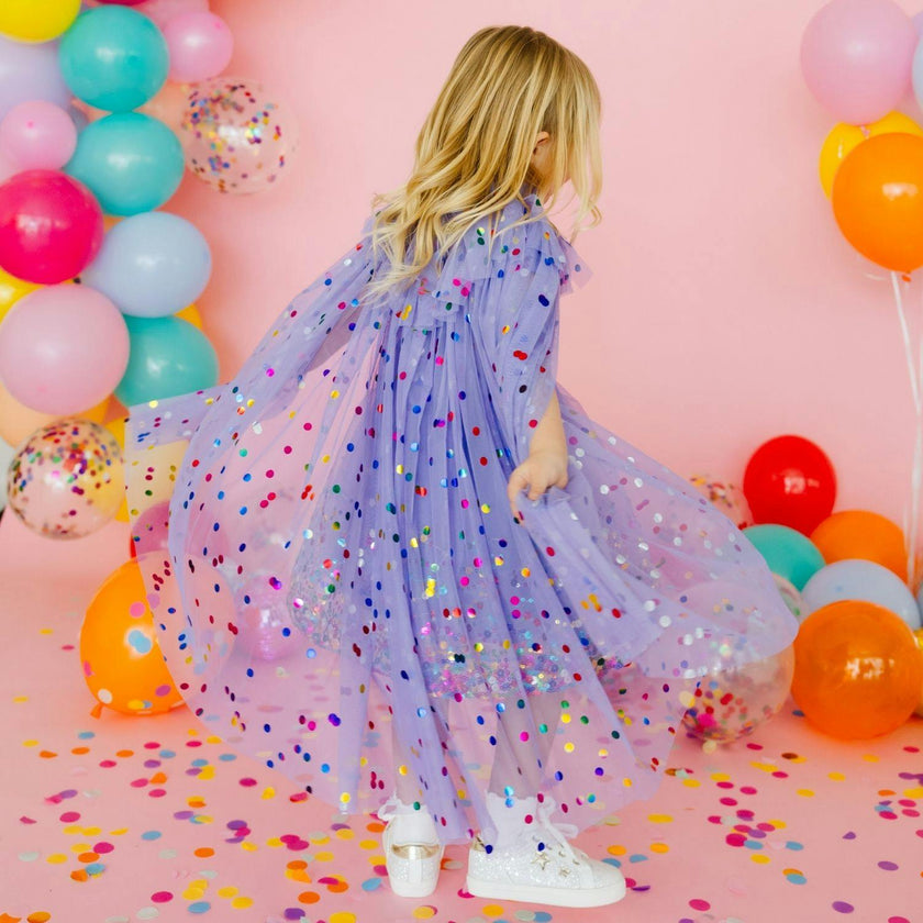 Lavender Confetti Cape