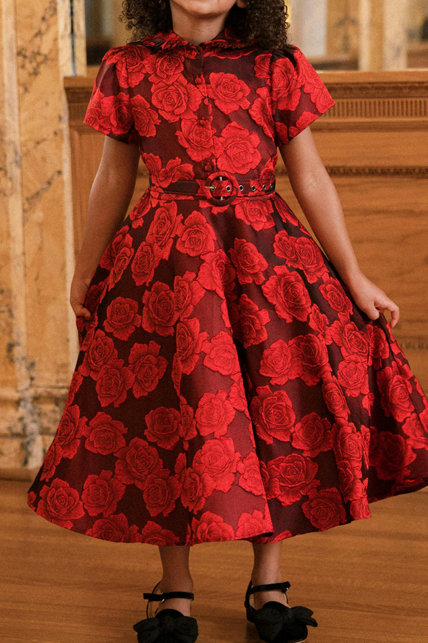 Mini Remi Dress in Vibrant Rose