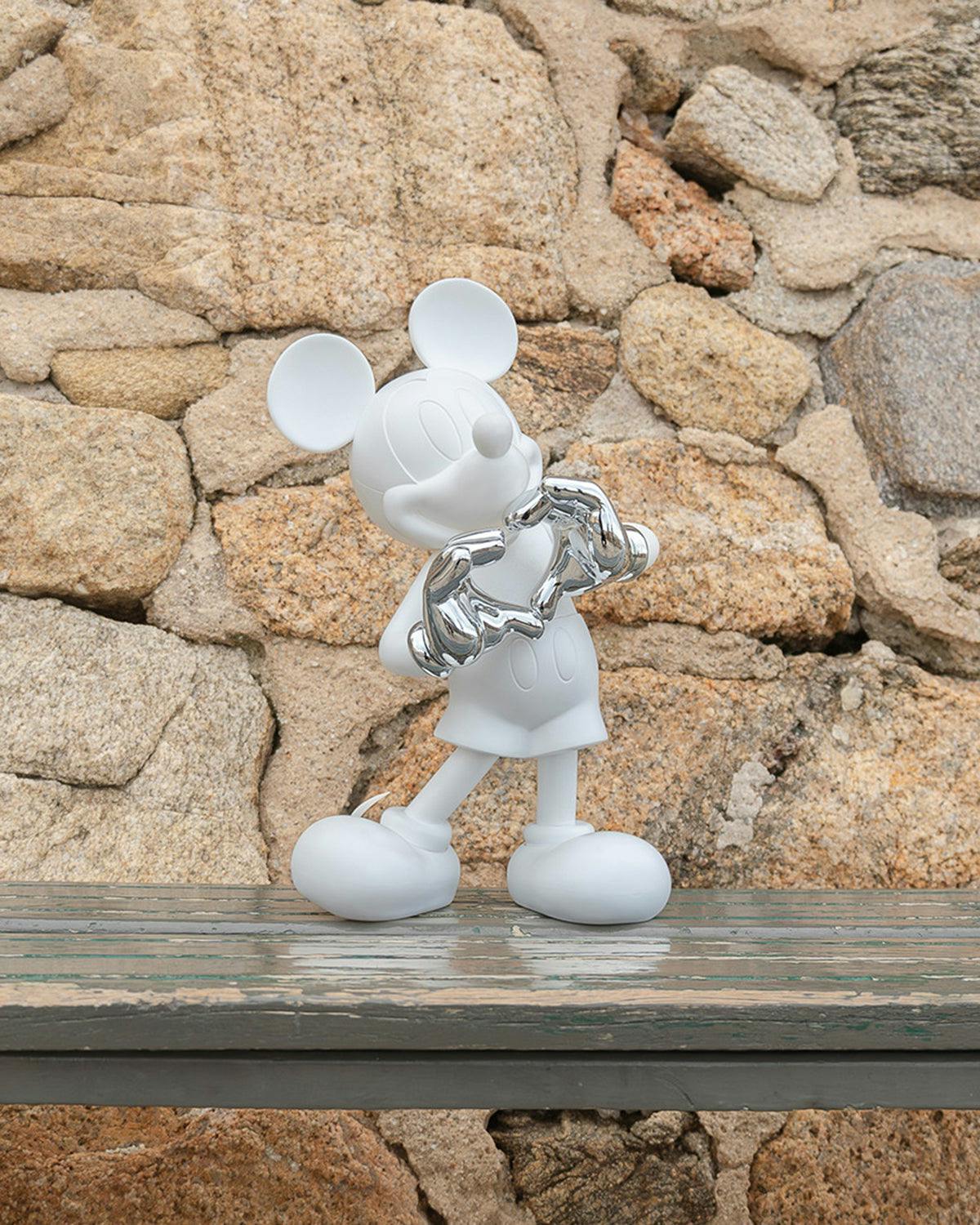 Mickey WITH LOVE White & Silver 12in
