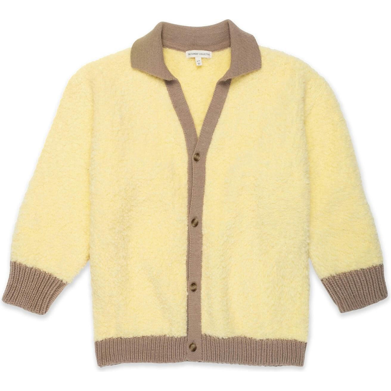 Collared Classroom Cardigan in Mixed Yarn