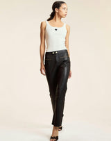 Heart Embroidered Knit Top