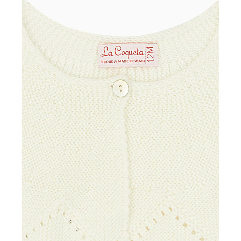 Ivory Linda Ceremony Baby Girl Cardigan