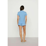 Gisele TENCEL™ Modal Shortie Short PJ Set, SUMMER BLUE/WHITE