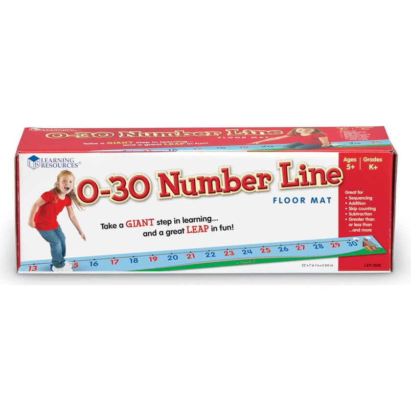 0-30 Number Line Floor Mat
