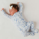 Bamboo Convertible Zip-Up Footie Pajama - Priscilla