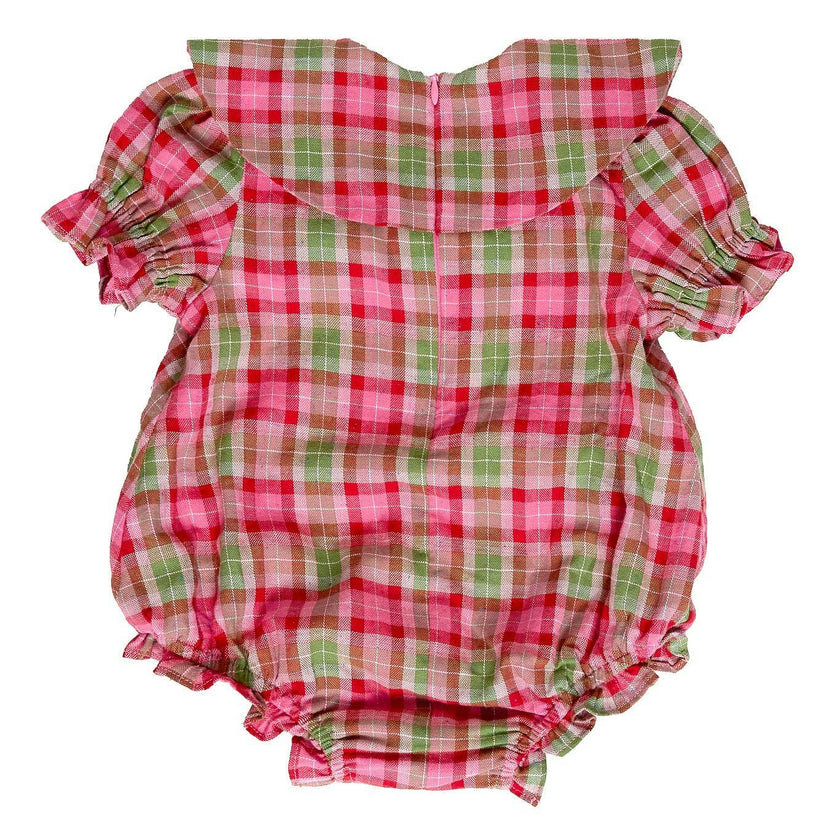 Baby Alice Romper in Rosewood Tartan