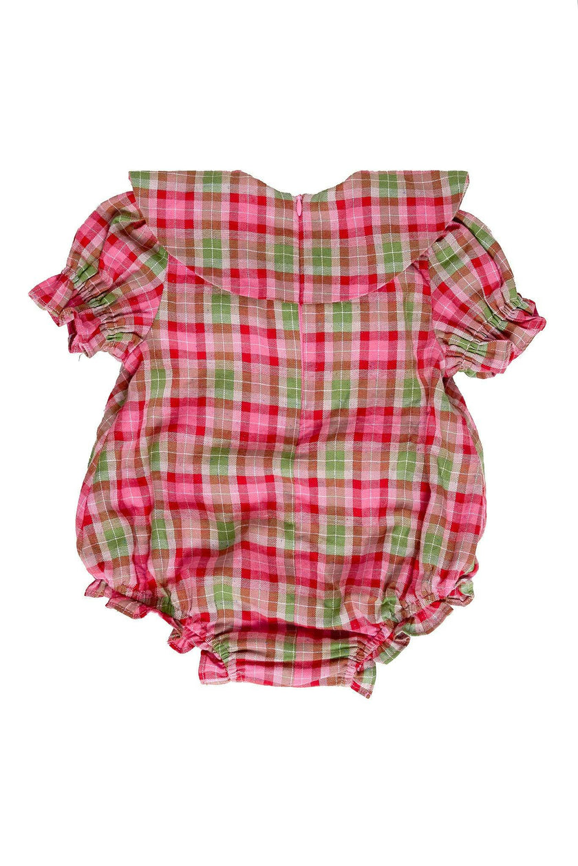 Baby Alice Romper in Rosewood Tartan