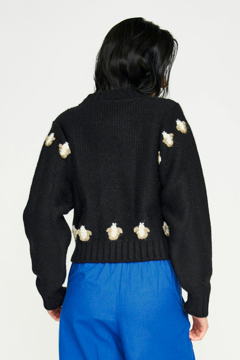 Bavaria Sweater in Black Maize