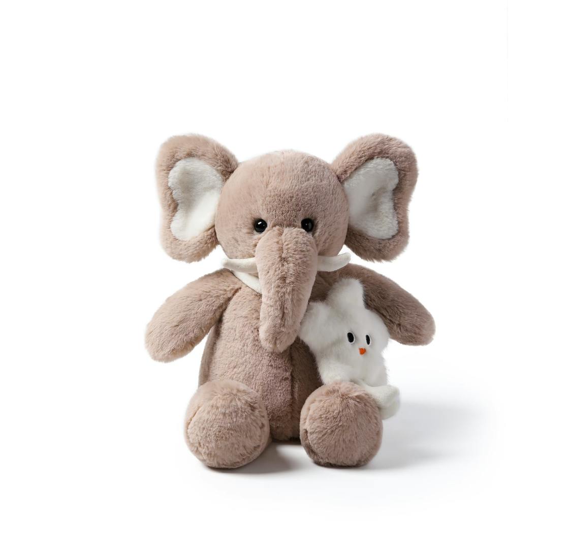 McHugs Oatmeal Star Bag Elephant Weighted Plush Animal 25cm