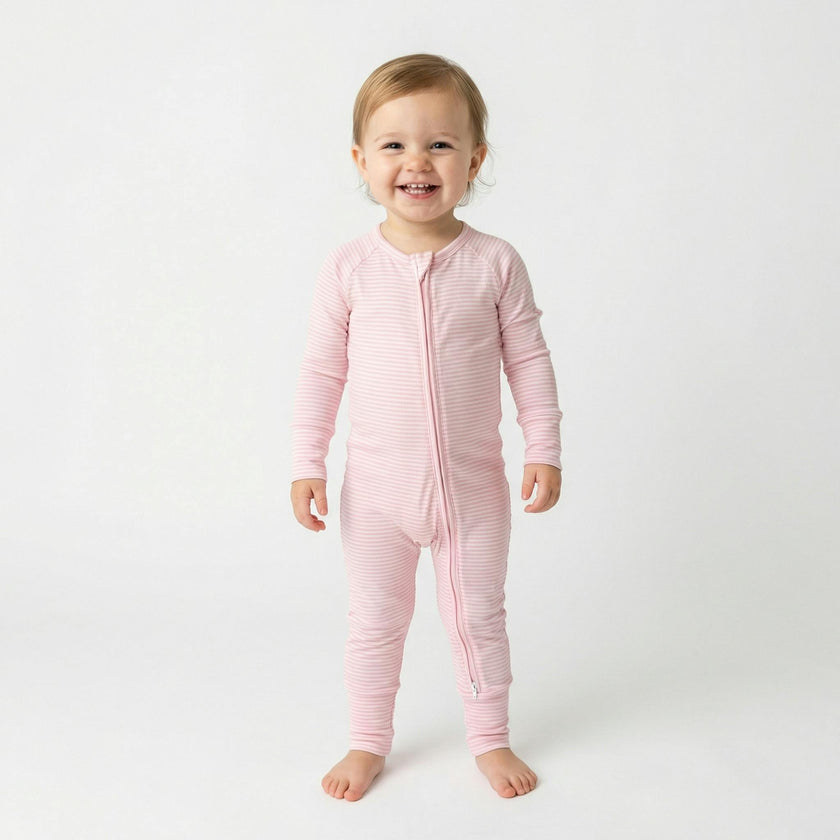 Peony Stripe Bamboo Sleeper