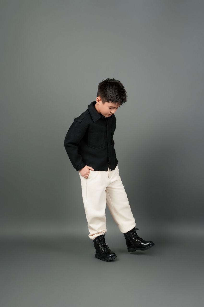 Organic Cotton Recycled Polyester Pleated Pant