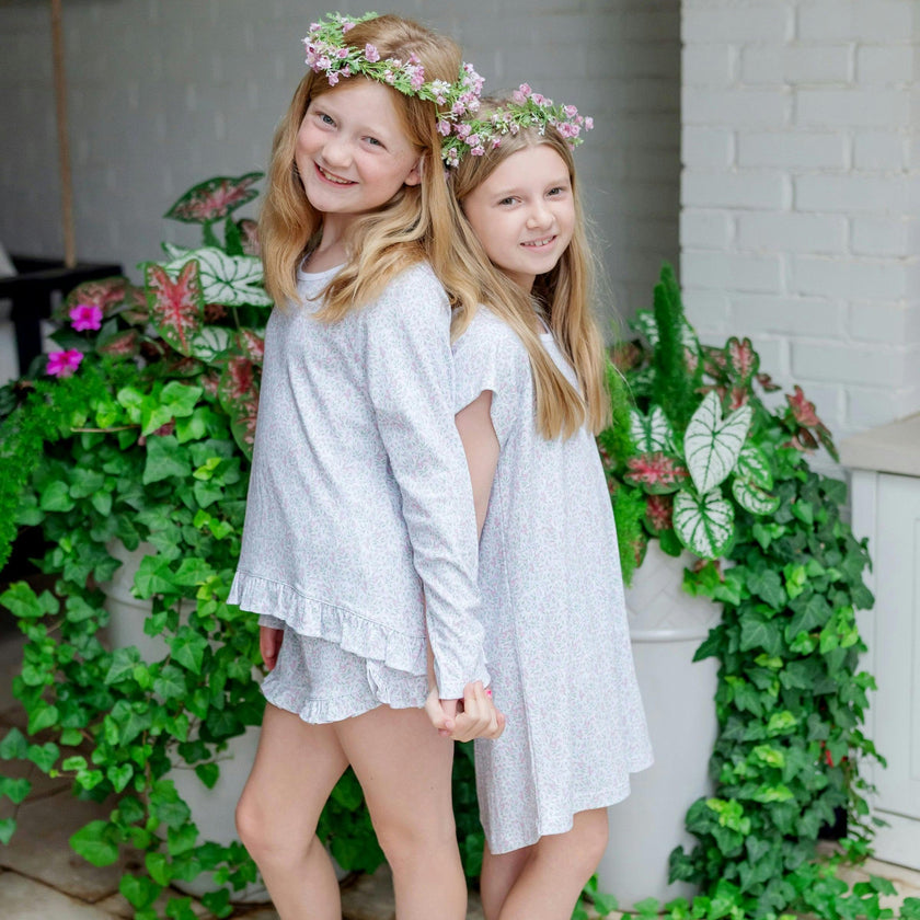 Sadie Girls' Dress - Garden Soiree