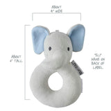 SNUGGLE + SHAKE - Baby Lovey Security Blanket Toy and Rattle Set
