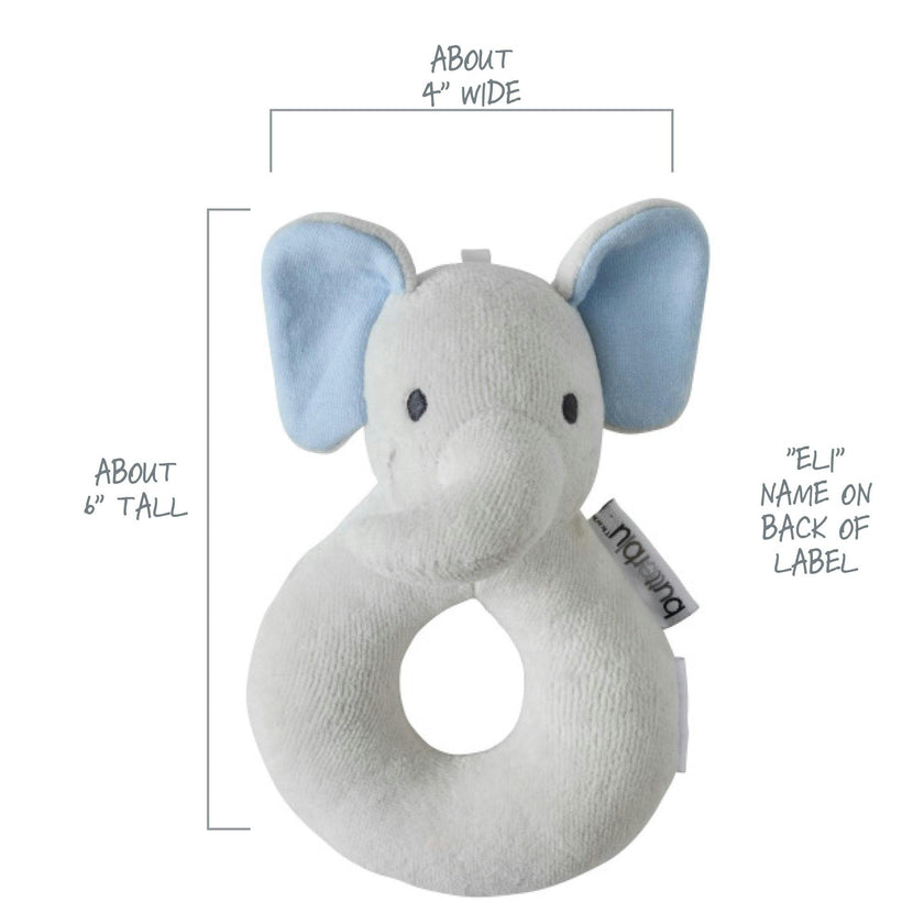 SNUGGLE + SHAKE - Baby Lovey Security Blanket Toy and Rattle Set