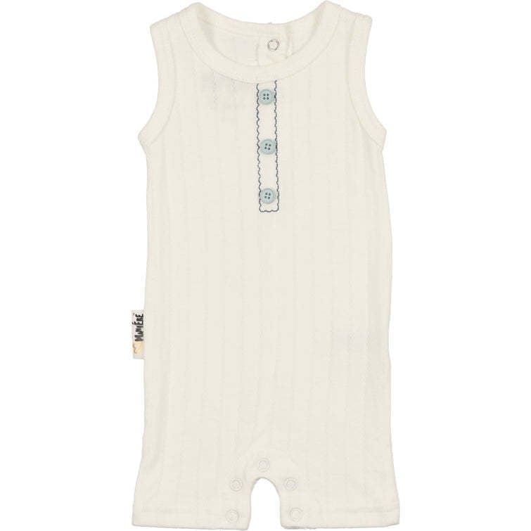 Textured Stripe Romper