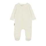 Elegant Embroidered Long Sleeve Footie