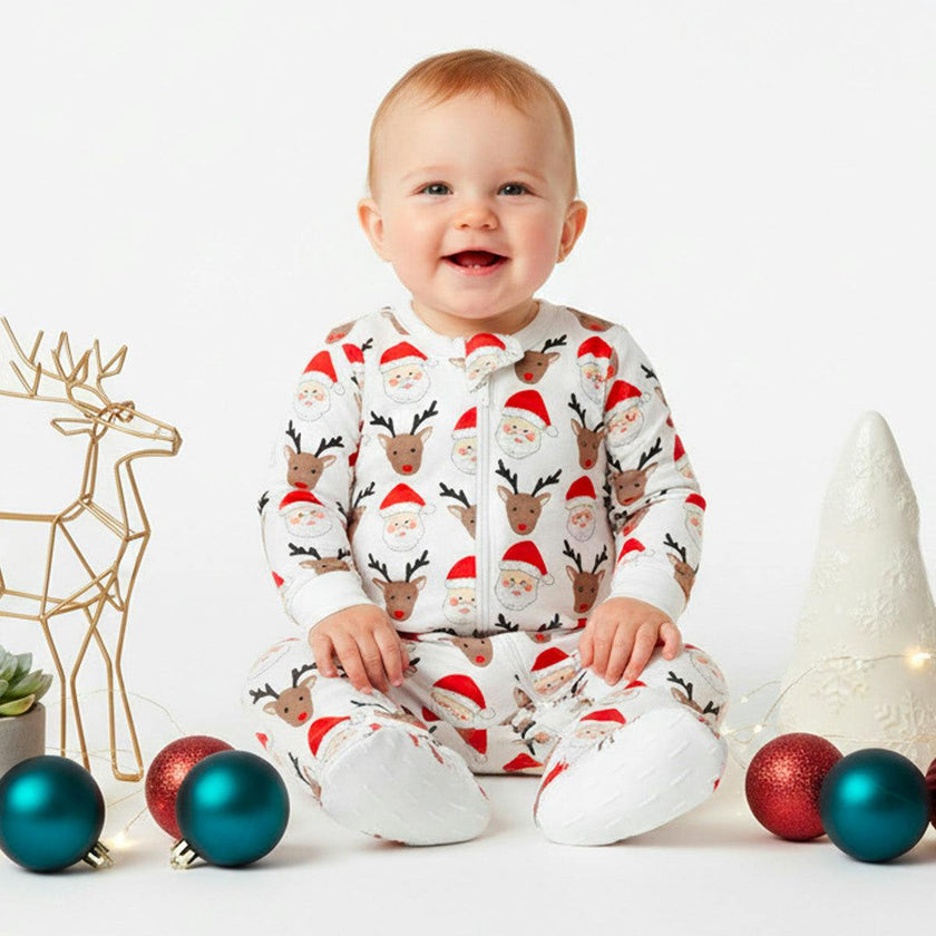 The Organic Zipper Footie [Santas Squad]