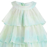 Yellow Elisia Tiered Tulle Dress