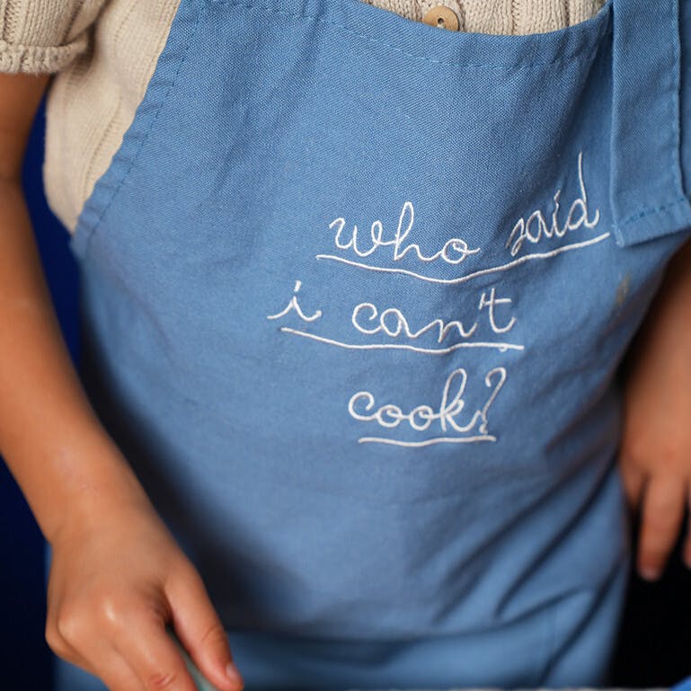 Little Chef Embroidered Kids Apron