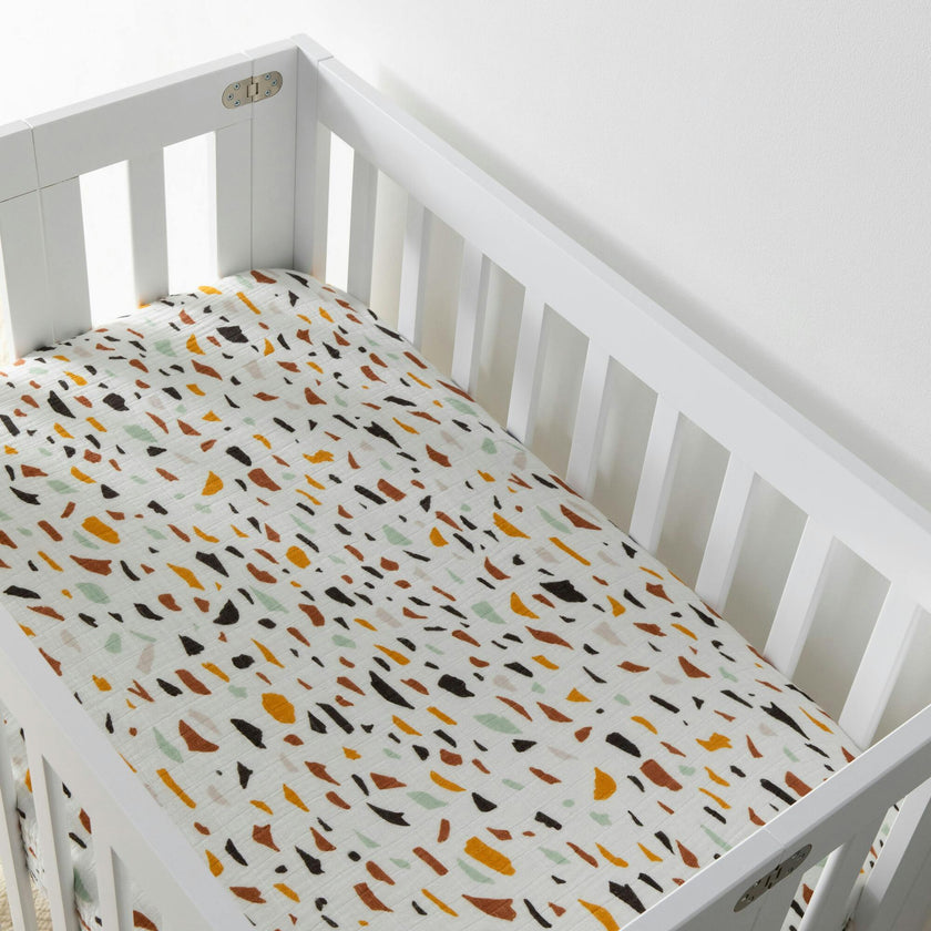 Organic Muslin Cotton Mini Crib Sheet