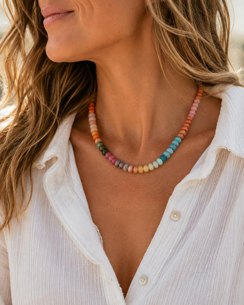 Autumn in Paris Gemstone Necklace