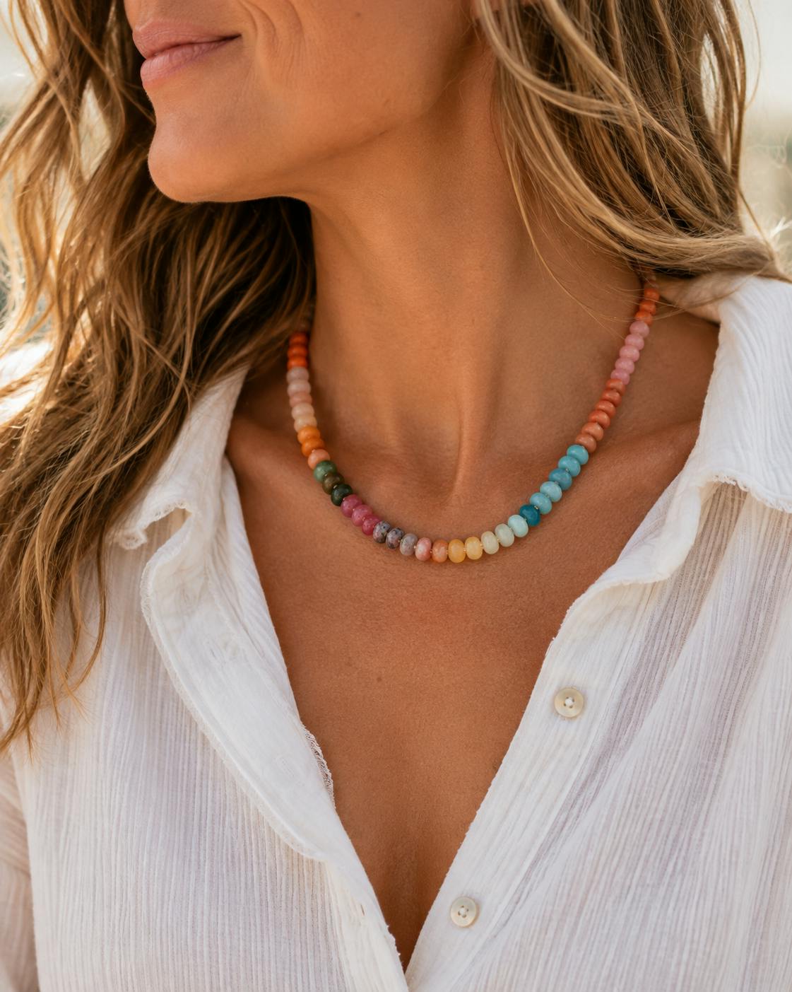 Autumn in Paris Gemstone Necklace