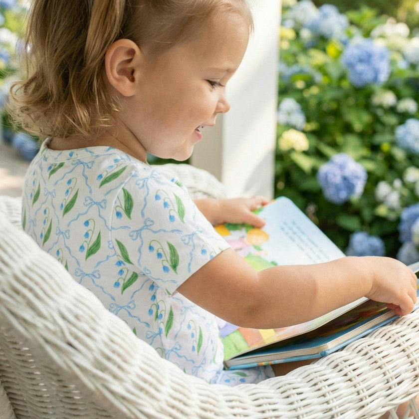 Bluebell Bows Short Sleeve & Shorts Bamboo Sleeper