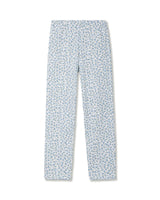 Women's Pointelle Pant in Blue Floral