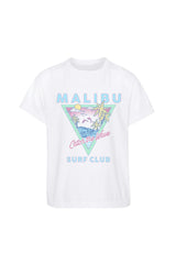 Kids White Malibu T-shirt-Unisex