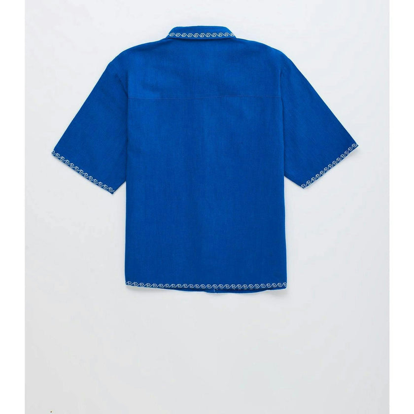 BARCOS EMBROIDERED SHIRT BLUE