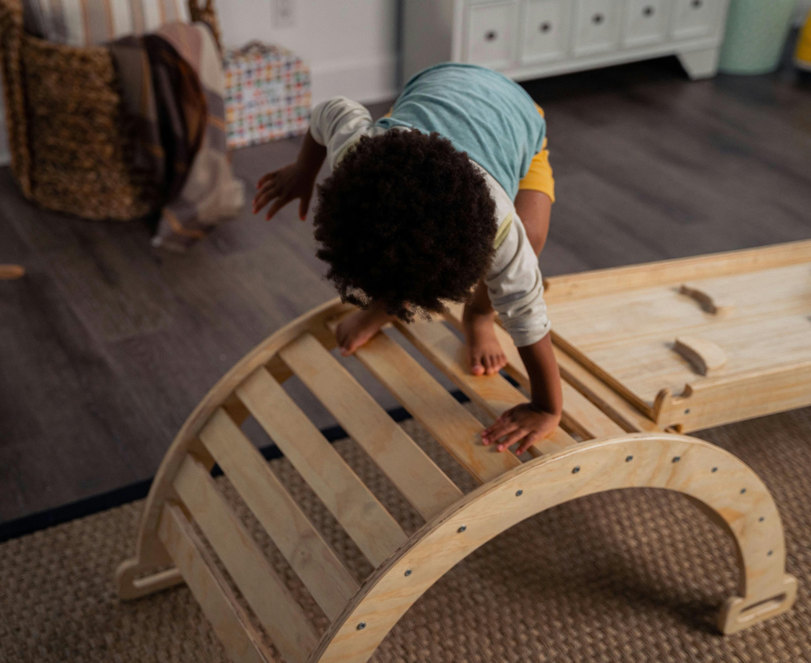 Hazel | Pikler Triangle, Slide & Rocker Set