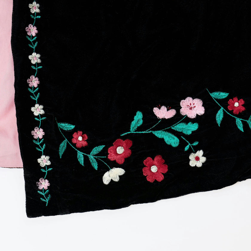Embroidered Velvet Witch Costume