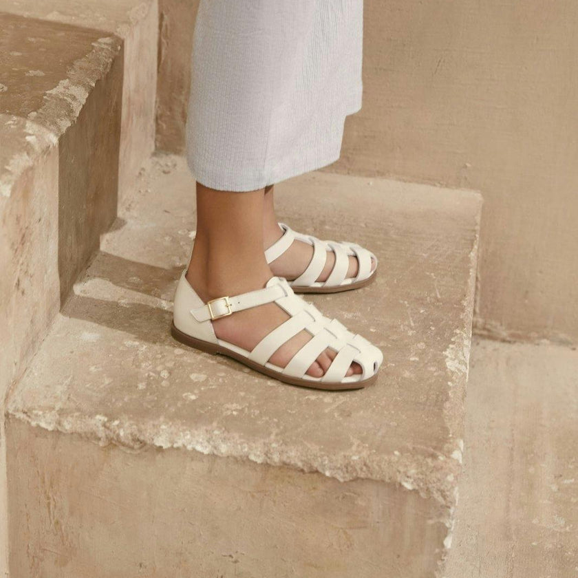 Lana Interlocked Leather Strap Sandals