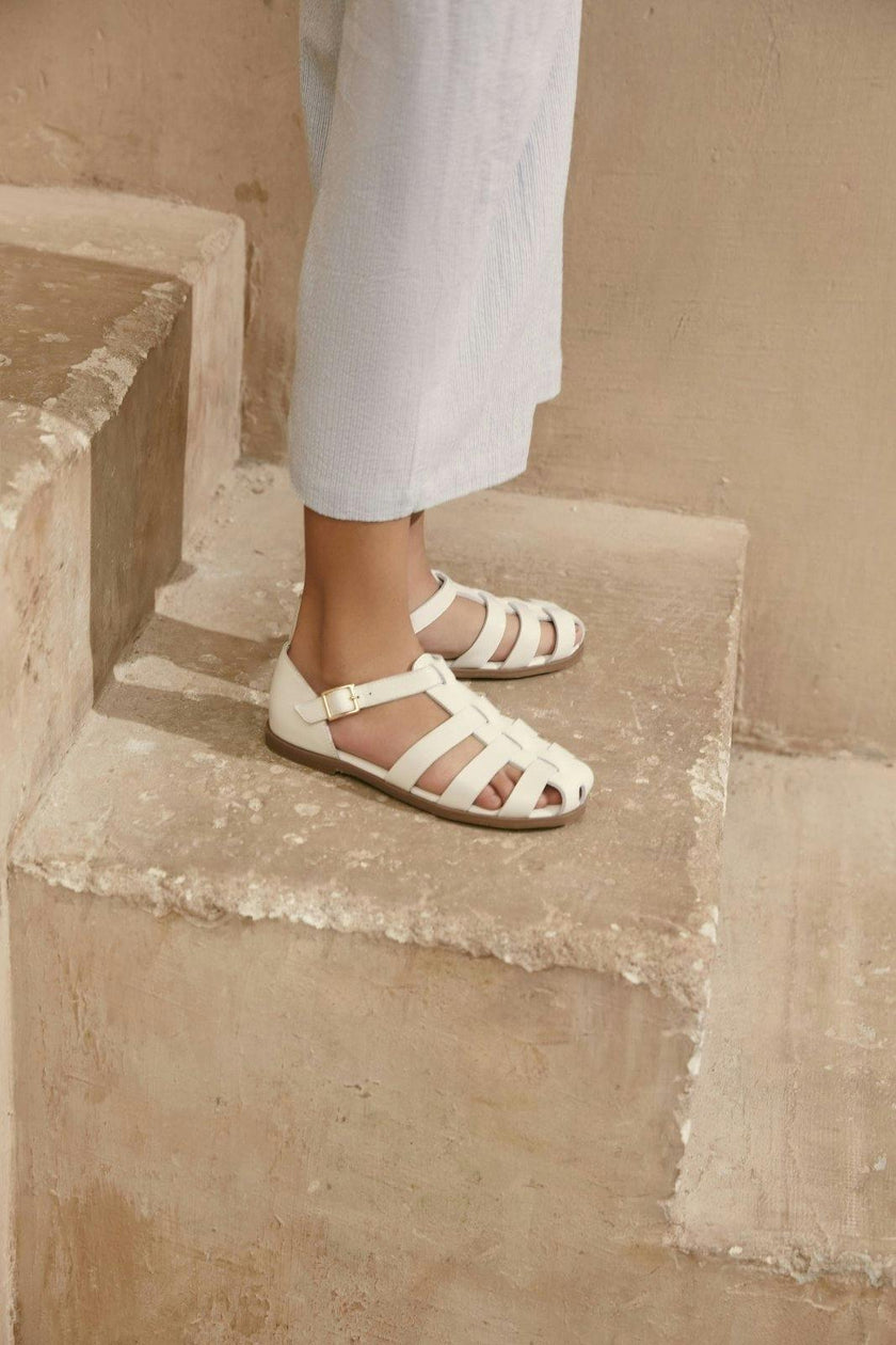 Lana Interlocked Leather Strap Sandals